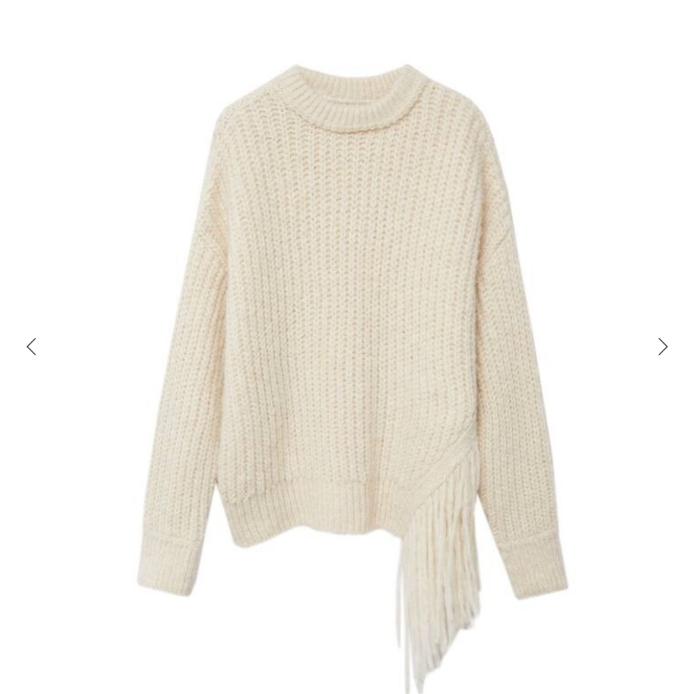 NWT Mango Fringe Sweater